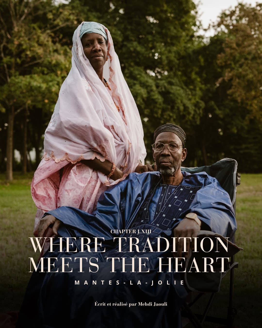 Portrait de couple de personnes âgées, transmission et tendresse, Mantes-la-Jolie — Mehdi Narratives